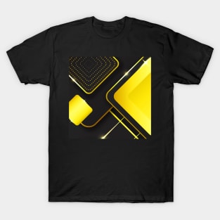 Abstract Art Yellow T-Shirt